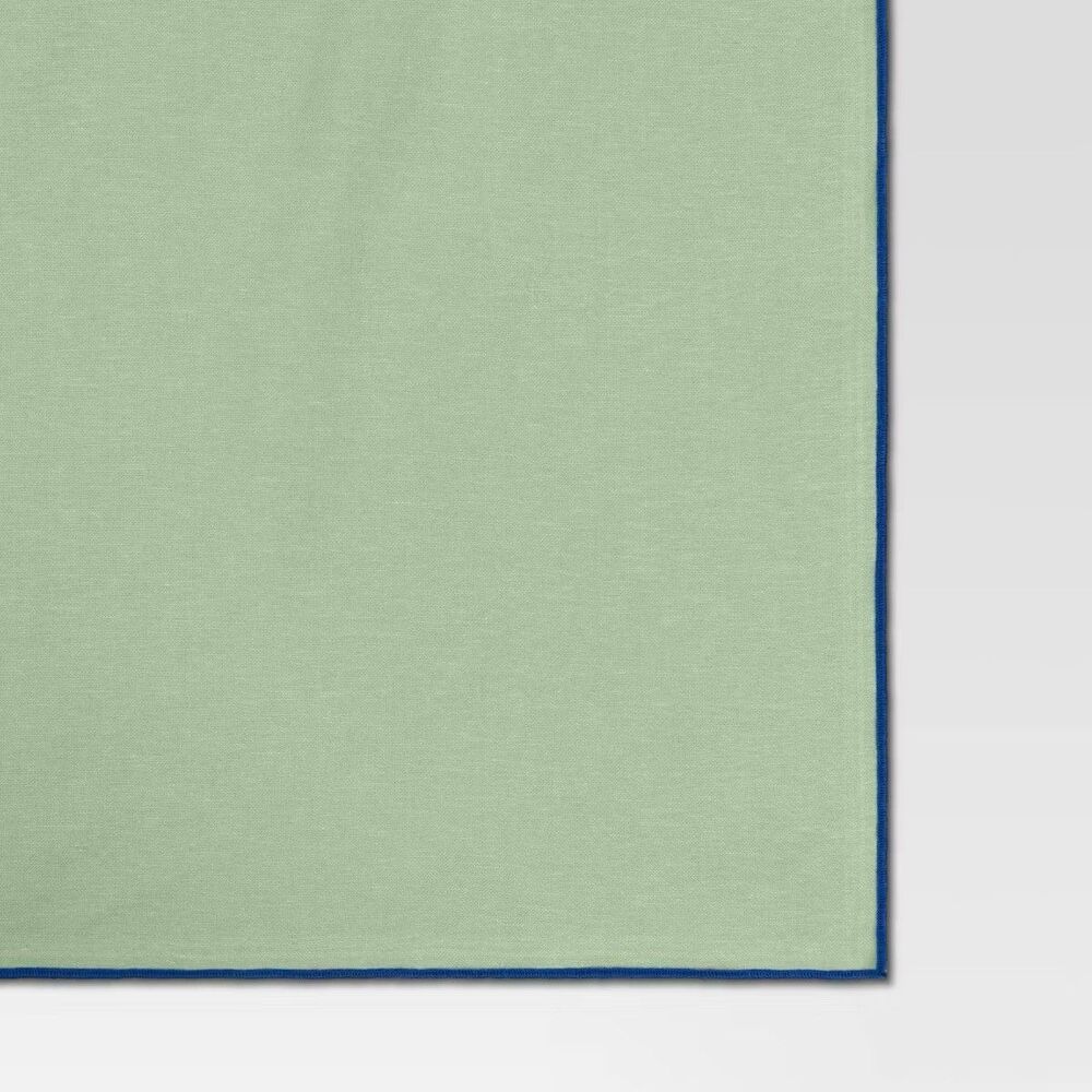 84"x60" Green Tablecloth - Room Essentials™ Rectangular Dining Table Cover NEW - Picture 3 of 4